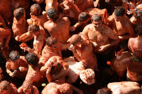The Tomatina in Buñol, a red revolution