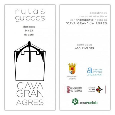 RUTAS GUIADAS CON TRANSPORTE A LA CAVA GRAN DE AGRES
