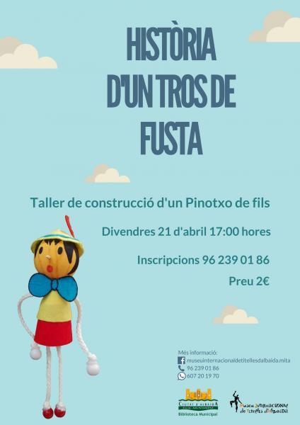 Taller de construcció d’un Pinotxo de fils