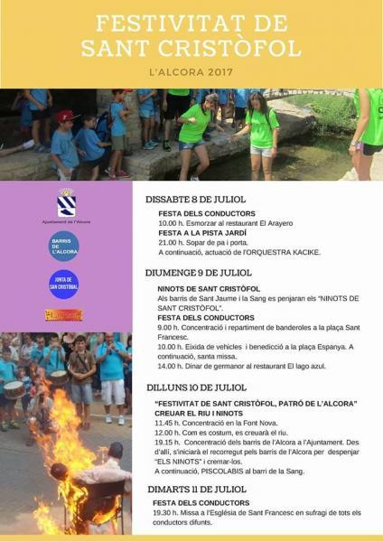 fiestas de San Cristóbal y "els ninots" 2017