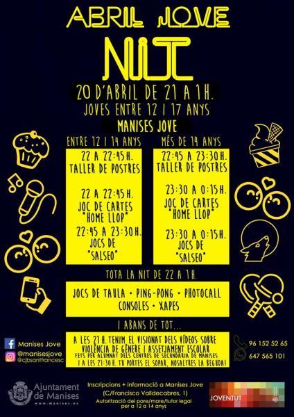 Abril Jove Noche. Manises 2018