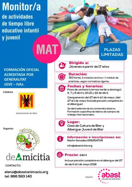 Curso monitor de tiempo libre