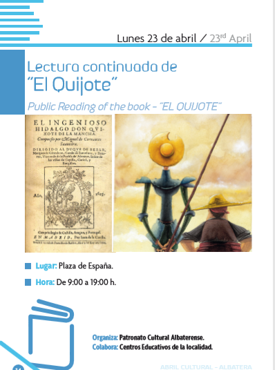 LECTURA CONTINUADA DE "EL QUIJOTE"