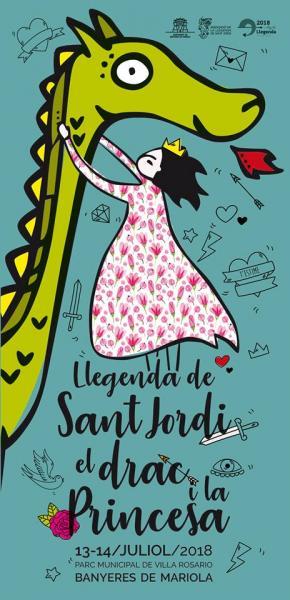 Representació de la Llegenda de Sant Jordi, el drac i la princesa. Banyeres de Mariola (Alacant)