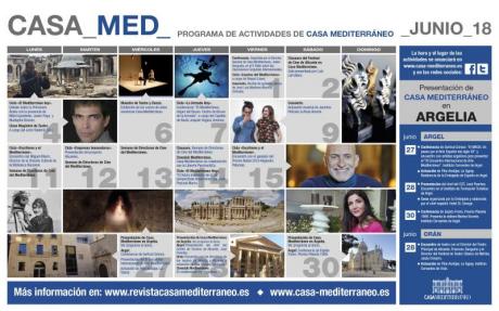 Programa de actividades Casa Mediterráneo Junio 2018