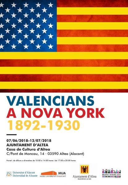 EXPOSICIÓN "VALENCIANS A NOVA YORK 1892 - 1930" EN ALTEA