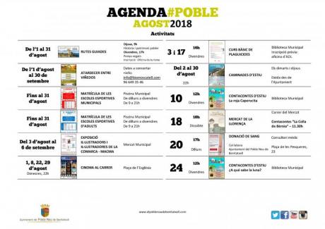 Agenda Agosto 2018