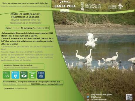 Celebración Día Mundial de las Aves Migratorias 2018 en Santa Pola