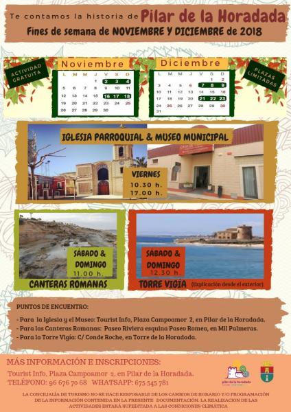 Fin de semana turístico; te contamos la historia de Pilar de la Horadada 2018