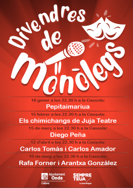 VIERNES DE MONÓLOGOS EN ONDA 2019