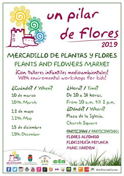 Mercadillo de plantas y flores "Un Pilar de Flores" 2019 en Pilar de la Horadada