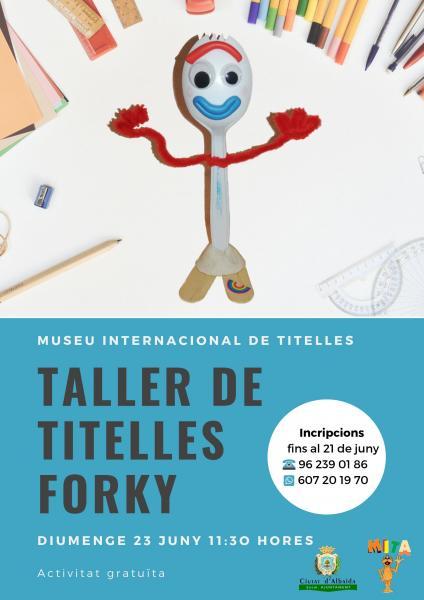 Taller de títeres Forky