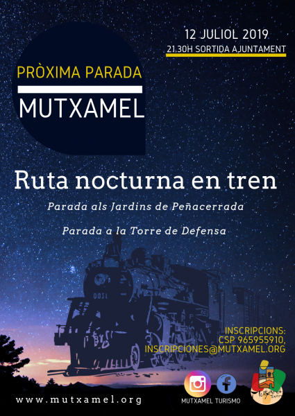 Ruta nocturna en tren per Mutxamel