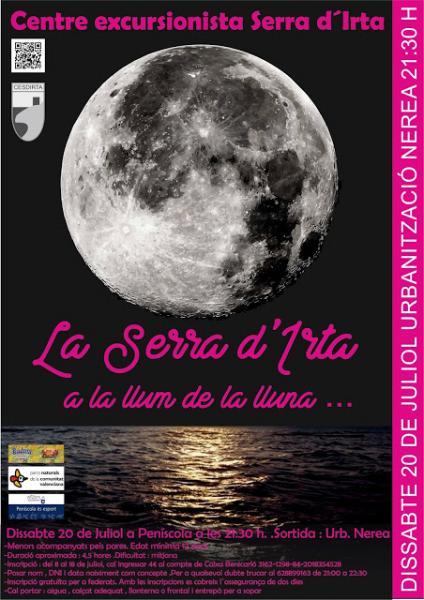Excursión senderista Sierra de Irta a la luz de la luna - Peñíscola