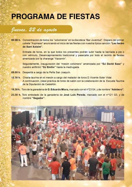 FESTES SANT XOTXIM 2019