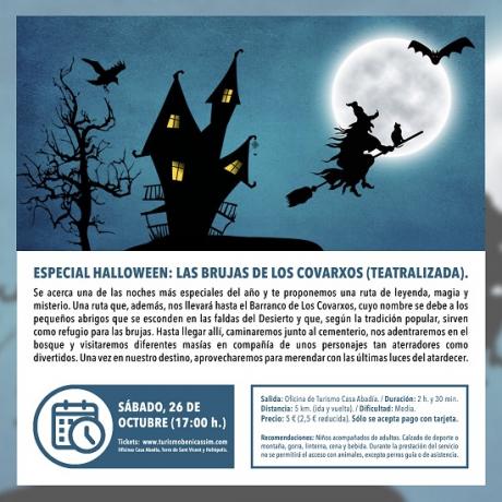 Programa oficial de visitas guiadas. Especial Halloween: Las brujas de los Covarxos (teatralizada).
