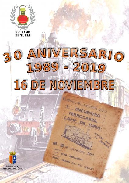 30 Aniversario del Encuentro ferrocarril Camp de Turia 1989-2019