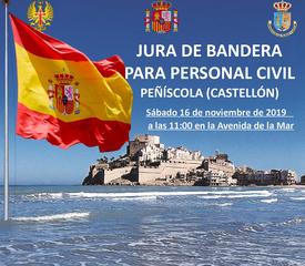 Jura de Bandera de Personal Civil en Peñíscola